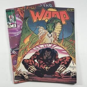 Marvel Comic Lot Warp #1 Crystar #1 Beowulf Vintage 80s